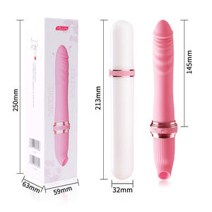 Vibratore 2 in 1 Silenzioso Retrattile con Funzione di Suzione Clitoridea e Spinta per Masturbazione Femminile, Stimolatore Portatile del Punto G, Giocattolo Sessuale per Donne - Product Image 3