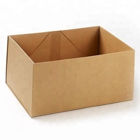 Boîte d'emballage cadeau pliable en carton kraft rigide mat avec fermeture magnétique, impression de logo personnalisée de luxe en gros, matériaux recyclés