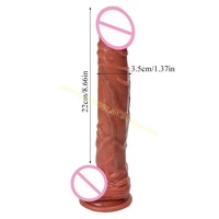 Commande en gros – Dildo réaliste en silicone liquide souple, texture naturelle, 8-9 pouces, extra long, étanche, pour usage vaginal et anal