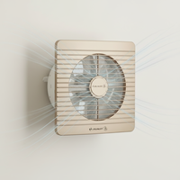 Ventilateur axial électrique à faible bruit et à haut débit d'air, monté sur fenêtre, en plastique, avec moteur à pôles ombragés CC/CA et roulement à bille