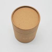 Tube en papier recyclé personnalisé avec impression UV sélective, logo, forme cylindrique, emballage rigide écologique avec insert en papier