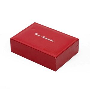 Emballage de bijoux personnalisé, boîte cadeau pliable en cuir PU texturé rouge pour bougie, cadre photo et autocollants - Product Image 2
