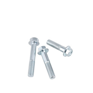 M16 Hex mặt bích đầu Bolt 8.8 lớp kẽm mạ thép carbon UNC chủ đề Bolt và NUT Set | công cụ tùy chỉnh phần cứng Fastener - Product Image 2