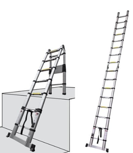 Escalera Telescópica de Aluminio de Doble Cara, Multiusos, Retráctil y Plegable de 4.4M, Gran Venta en <span class=keywords><strong>Lidl</strong></span> - Product Image 4