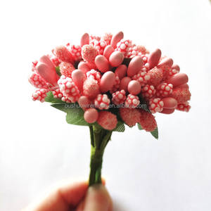 Suministros de material de tienda de flores <span class=keywords><strong>estambre</strong></span> de flores artificiales <span class=keywords><strong>estambre</strong></span> de bayas para ramo de flores y fabricación de coronas de Navidad - Product Image 5