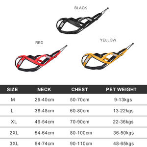 トレーニングベスト製品メーカーを引っ張るためのカスタマイズされた高品質のエスケープなしそり犬ハーネス重量 - Product Image 6
