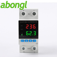 Régulateur de tension automatique (AVR) Abongl 220V AC monophasé 40A 63A sur rail DIN avec protection contre les surtensions/surintensités