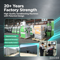 Cabine de sablage à boue haute efficacité certifiée CE, machine de sablage humide manuelle, machines de sablage personnalisées avec logo