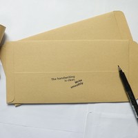 Enveloppes jaunes vierges A4 épaissies pour factures, vente en gros, sacs d'expédition en papier kraft personnalisables