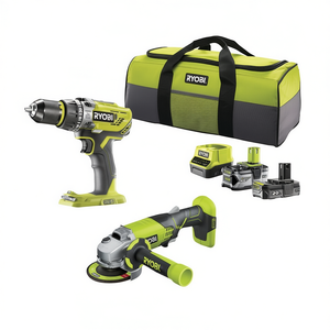 Kit Combinado <span class=keywords><strong>Ryobi</strong></span> 18V One+ con Amoladora Angular y Taladro, Batería de 20Ah y Bolsa Incluida - Product Image 2