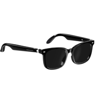 Gafas Inteligentes 2026 con Reproductor de Música, Llamadas BT Manos Libres, Auriculares de Oreja Abierta para Ciclismo y Running, Gafas de Sol Negras para Viajar