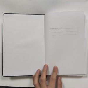 สมุดโน๊ตลายจุดพร้อมโลโก้ปกแข็ง A5แบบกำหนดเองสำนักงานธุรกิจผูกแบบแบน - Product Image 3