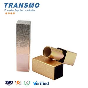 Fabricant de contenants à rouge à lèvres de qualité, vente en gros de contenants à rouge à lèvres magnétiques carrés dorés avec paillettes, échantillons gratuits - Product Image 3