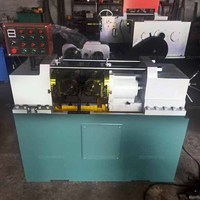 Machine de moletage de filetage de tuyau de mamelon de tuyau de tige de barre d'acier/machine de moletage de roulement de fil d'armature