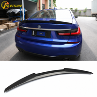 Aileron arrière en fibre de carbone style M4 pour BMW G20 G80 M3 2019+ Aileron de coffre en carbone véritable