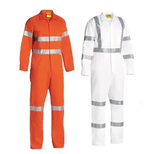 Wholesale Professional Working Uniform Workwear Reflective Safety Overall Coverall Working Clothes