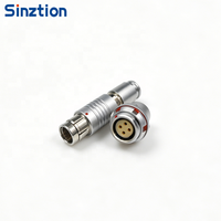 Connecteur Push-Pull Compatible F102 |   Connecteur de câble droit étanche IP68 à demi-coque pour localisation par clé, 2/3/4/5 broches