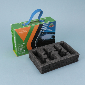Boîte cadeau personnalisée avec couvercle rabattable et poignée, fabriquée en Chine, emballage rigide avec insert en mousse <span class=keywords><strong>pour</strong></span> phares de voiture à LED - Product Image 2