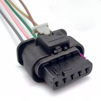 Kabel tembaga berwarna otomotif, 2/3/4/5/6 Pin colokan Terminal konektor Tyco AMP kawat otomatis untuk Sensor Mobil