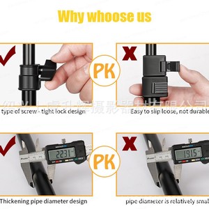 Background Support T Type Stand 2m x 2m For Product Photography Live Streaming Filming Wholesale - Product Image 4