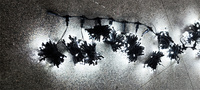 La sécurité imperméable de Noël de fenêtre de ficelle de fée de mariage de vacances a mené des lumières de rideau