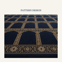 Tapis de prière ignifuge pour mosquée, laine de 15 mm pour projet de construction de mosquée musulmane