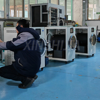 HFD-4 Klein Laboratorium Commerciële Industriële Vleeslyofilisator Mini Home Oogst Recht Vacuüm Voedsel Vriesdroger Voor Australië