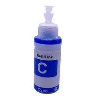 70ML botol 664 tinta berbasis pewarna isi ulang untuk Epson L310 L313 L351 L353 L358 L360 L363 L365 L455 tinta pewarna T6641-T6644 pencetak Inkjet