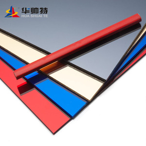 Huashuaite Rose Gold Gương 2.0Mm <span class=keywords><strong>4X8</strong></span> Chân Linh Hoạt Vàng Long Lanh Gương Tấm Acrylic Cho Cắt Laser - Product Image 3