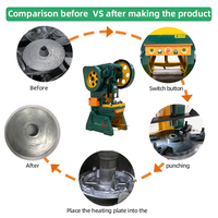 Davinci OEM personnalisé Chine fabrication à grande vitesse en aluminium ustensiles de cuisine oeillet poinçonneuse de trous hydraulique
