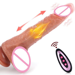 8.8 ''realistico Silicone liquido di spinta Dildo vibratore elettrico riscaldato grandi palle Dildo per la masturbazione delle donne adulte - Product Image 1