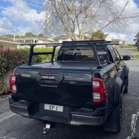 Couverture de benne rigide manuelle enroulable pour Toyota Hilux 2015-2025 Revo Rocco, en aluminium, rétractable, étanche et verrouillable