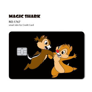 Pequeño Chip 3M reutilizable extraíble impermeable Anime lindo dibujos animados personalizado tarjeta bancaria pegatina calcomanía - Product Image 4