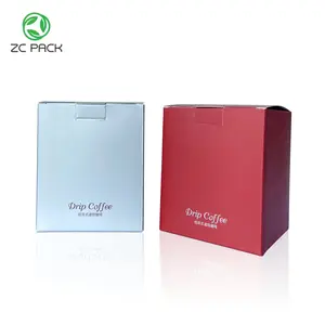 High Quality Food Grade Eco-Friendly Recyclable Custom Color Film Hanging Ear Coffee Filter Drip Bags For Home,Office,Travel