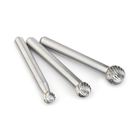 Fraises en carbure D0605 limes de forage rotatives en carbure de tungstène solide 6.00mm diamètre de tige mèche en forme de boule pour métal bois