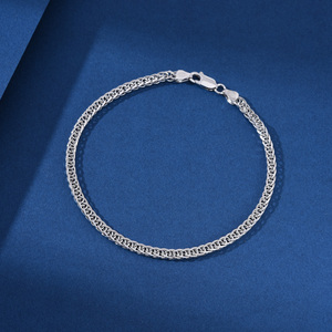 Bracelet chaîne <span class=keywords><strong>Chopin</strong></span> en argent sterling 925 italien fait à la main 3mm 18cm-22cm or 2024 mode bricolage bijoux fins diamant femmes hommes - Product Image 3