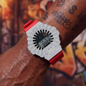 DW6900 Buss Down <span class=keywords><strong>G</strong></span> Watch Part Pass Diamond Tester VVS Moissanite Iced Out Claw Watch Bezel Luxury <span class=keywords><strong>Shock</strong></span> Watch Case for Men Women - Product Image 4