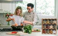 Présentoir de vente chaude organisateur de cuisine étagère de stockage d'économie étagère d'assaisonnement Simple adaptée à la cuisine
