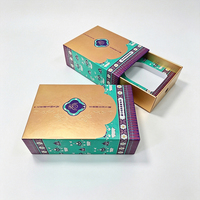 Boîte en carton rigide recyclé écologique avec logo personnalisé, estampage holographique et laminage mat pour emballage cosmétique