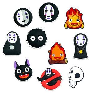 FOB zapatos cadena hebillas Hayao Miyazaki <span class=keywords><strong>Manga</strong></span> accesorios PVC suave venta al por mayor dibujos animados Anime personajes zapato encantos para niños zuecos - Product Image 3