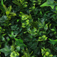 Panneau de jardin vertical multi-plantes Jungle, mur végétal assemblé, décoration murale verte, haie artificielle, clôture en feuillage