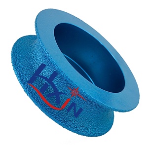 HUAXING 75mm Vacuum Brazed Diamond Grinding <strong>Profile</strong> Wheel for Angle <strong>Grinder</strong> for Marble Stone Quartz Ceramic Tile Deburring - Product Image 1