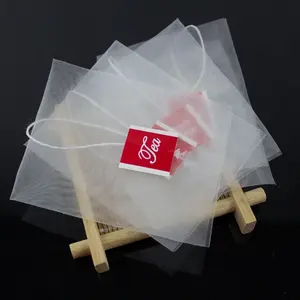 Heat seal nylon filter tea bag for herbal tea with bag size 58X70mm