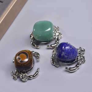 Vendita Diretta dalla Fabbrica: Ornamenti a Forma di Granchio in Cristallo Naturale Lucidato, Ametista e <span class=keywords><strong>Avventurina</strong></span> <span class=keywords><strong>Verde</strong></span> per Decorazione d'Interni - Product Image 2