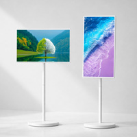 32-Zoll Full HD Android15 LED-Display Tragbarer Outdoor-Monitor mit 10-Punkt-Kapazitivem Touchscreen Freistehende Digitale Beschilderung TV