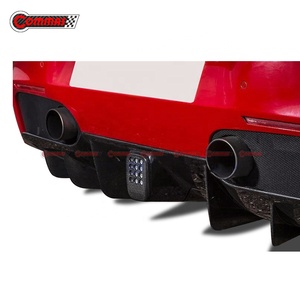 Rear <b>Diffuser</b> Lip Dry Carbon Fiber OEM Style <b>Car</b> Auto Parts Rear Lip For Ferrari 488 - Product Image 2