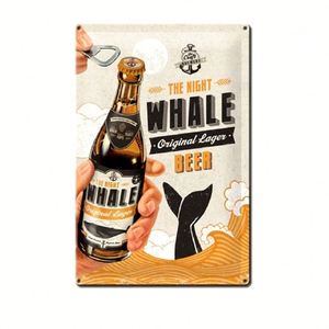 Rustic Style Metal <b>Signs</b> - Classic Vintage Beer <b>Signs</b> for Bar Cafe Decor, Nostalgic Tin Wall Art, Plaque with Embossing - Product Image 5