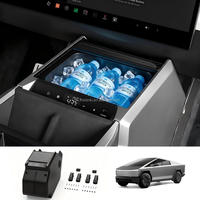 Accessoires Cybertruck 2024+ : Réfrigérateur 15L avec contrôle par application, console intégrée, écran tactile, réfrigérateur de camping