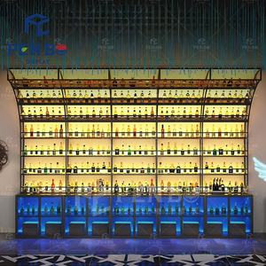 Étagères de présentation pour magasin de spiritueux de luxe, étagère à <span class=keywords><strong>vin</strong></span> rouge, <span class=keywords><strong>caisse</strong></span> à <span class=keywords><strong>vin</strong></span> en verre, vitrine pour cave de magasin - Product Image 4