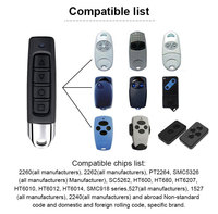 Télécommande de clonage RF 433 MHz, télécommande de copie, télécommande de porte de garage, duplicateur de clé à distance pour la sécurité à domicile